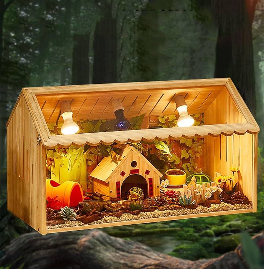 Amazon.co.jp: WGXYXFDC 爬虫類ケージ 水陸両用生息地テラリウム